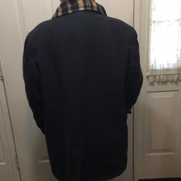 3/$30. NWOT.  Dark grey pea coat with scarf. - Picture 2 of 2